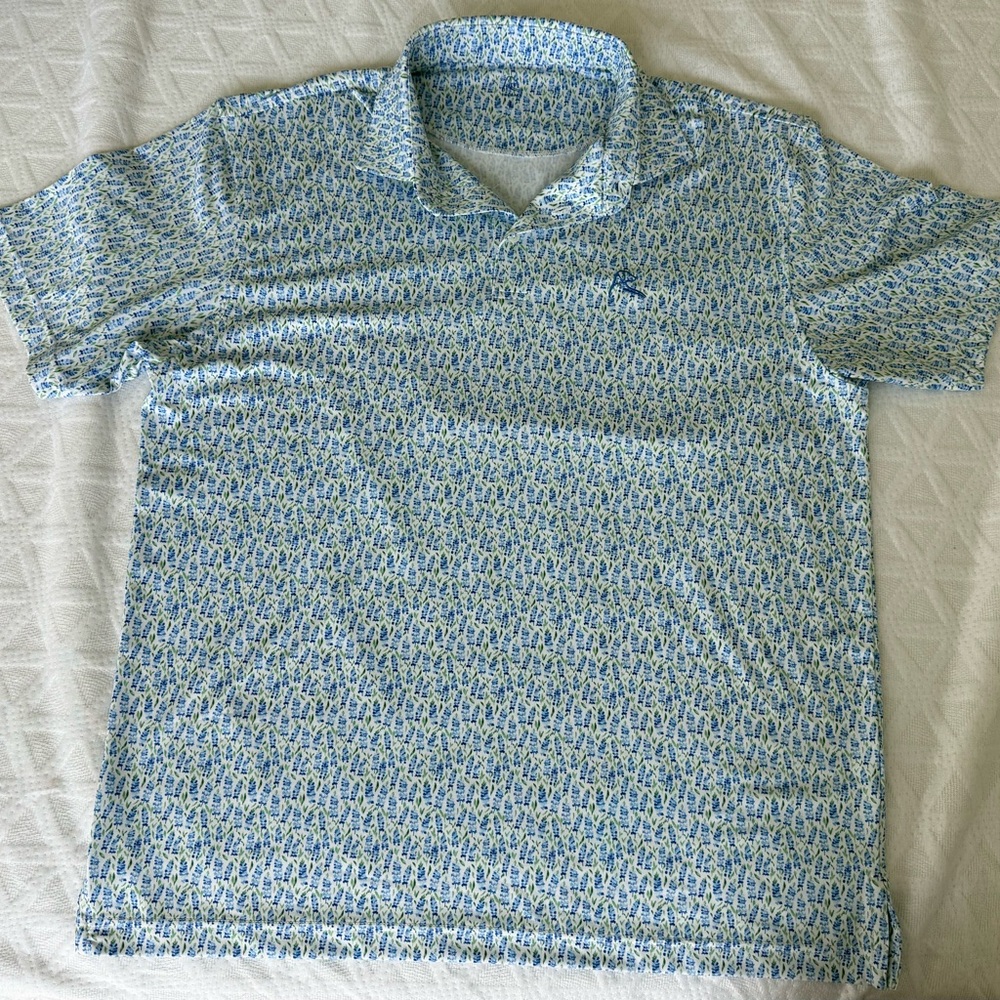 Rhoback Bluebonnets 1.0 polo - LARGE